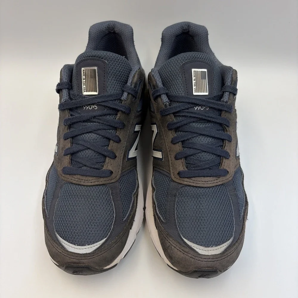 New Balance 990v5 Shoes Mens Size 9.5D Blue Navy Made In USA Running Sneaker